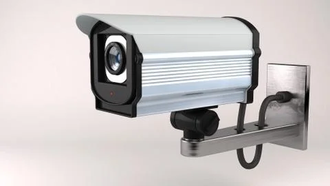 Security Camera isolated Stock Illustration