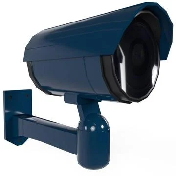 Security Camera isolated on white background Security Camera isolated on w... Stock Photos