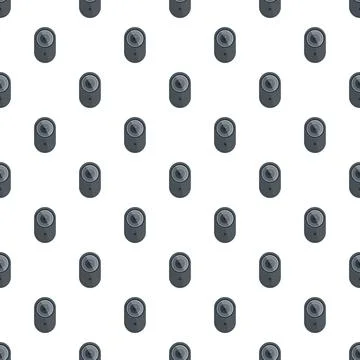 Security camera lenses creating seamless repeating pattern 스톡 일러스트