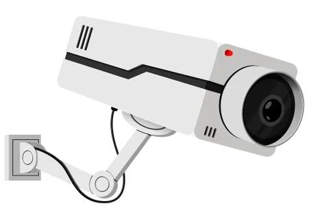 Security camera. New futuristic inconspicuous technology with gray microphone イラスト素材