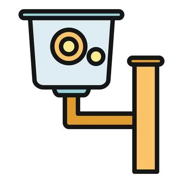 Security camera observing and protecting property 스톡 일러스트
