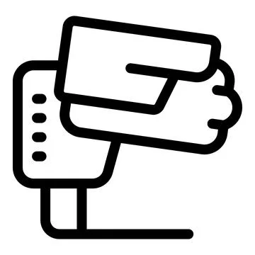 Security camera observing, surveillance system providing safety Stock Illustration