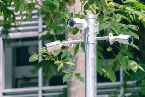 Security camera for obseve any events. Stock Photos