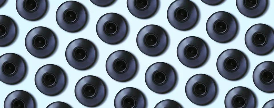 Security camera panoramic pattern Stock Photos