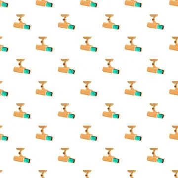 Security camera pattern protecting privacy surveillance system Illustrazione stock