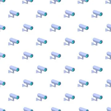 Security camera pattern protecting privacy and monitoring surveillance 스톡 일러스트