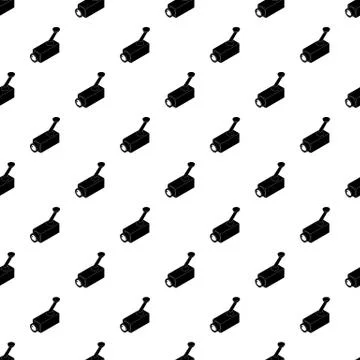 Security camera pattern seamless Illustrazione stock