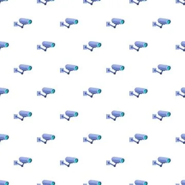 Security camera pattern for surveillance and safety Stock Illustration