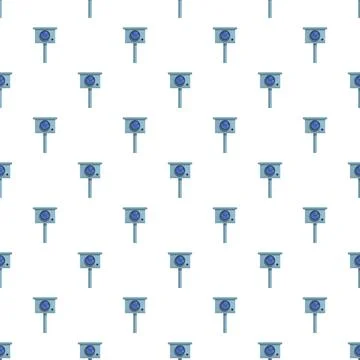 Security camera pattern for surveillance technology background 库存插图
