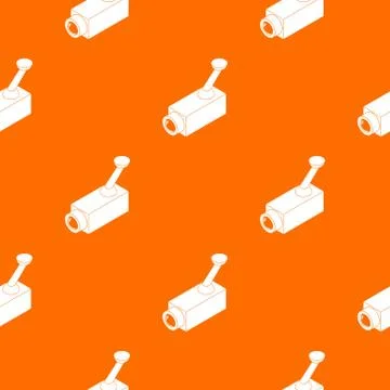 Security camera pattern vector orange Stock Illustration