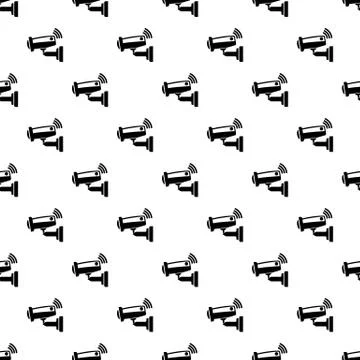 Security camera pattern vector seamless イラスト素材
