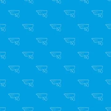 Security camera pattern vector seamless blue Illustrazione stock