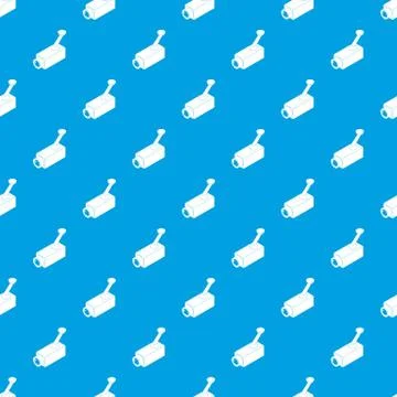 Security camera pattern vector seamless blue Illustrazione stock