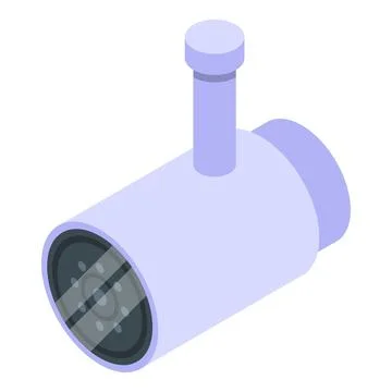 Security camera remote access icon, isometric style Stock Illustration