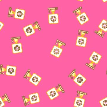 Security camera smart home vector seamless pattern 스톡 일러스트