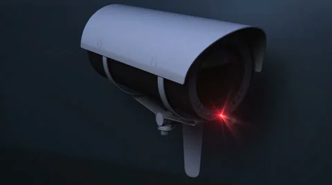 Security Camera sweep loop close version animation Stock Footage 39476393