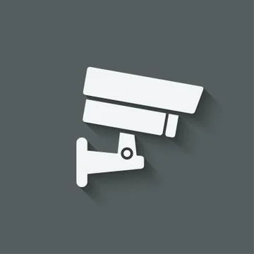 Security camera symbol Illustrazione stock