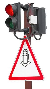 Security camera with traffic light Stock Photos