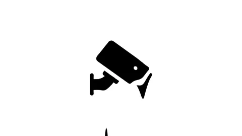 Security Camera Turns into Surveillance Mode Vídeos de archivo 327761693