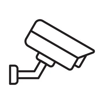 Security camera vector icon for graphic design, logo, website, social media, Stock Illustration