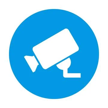 Security camera vector icon for graphic design, logo, web site, social medi.. Stock Illustration
