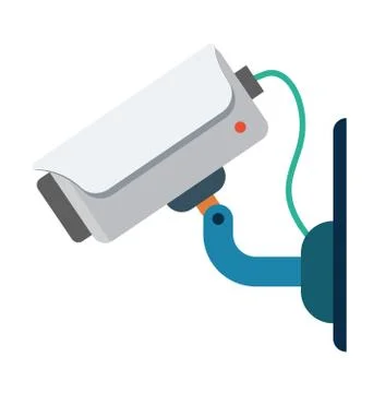 Security Camera Vector Icon Illustrazione stock