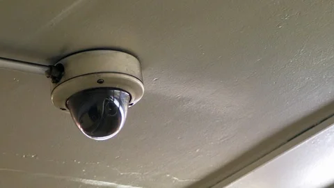 Security Camera Video Equipment System Surveillance Observe Recording Technology Stock Footage 122822653