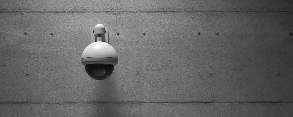 Security camera on the wall - 3D Illustration security camera on the wall ... Stock Photos