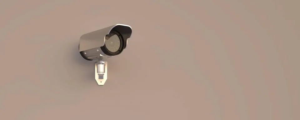 Security camera on the wall - 3D Illustration security camera on the wall ... Stock Photos
