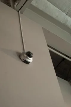 Security Camera on the Wall Foto stock