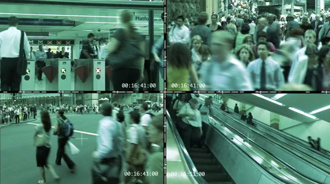 Security cameras in action Video stock 40657193