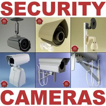 Security Cameras collection 3D Model
