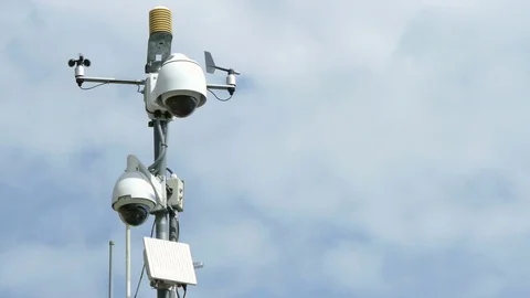 Security Cameras. Stock Footage 81949769