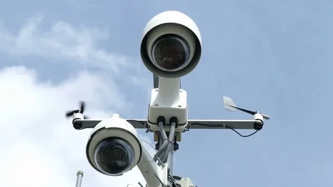 Security Cameras. Stock Footage 81965231