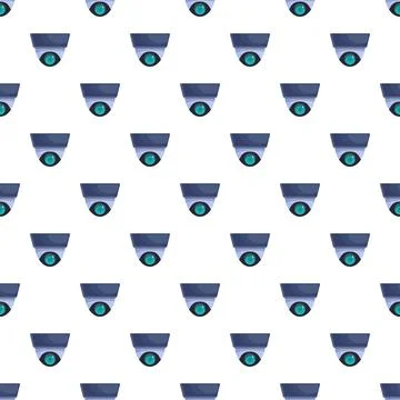 Security cameras forming a seamless repeating pattern Stock Illustration