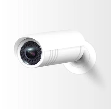 Security cameras on modern building. Professional surveillance camera. Security Stock Illustration