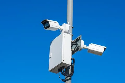 Security cameras or surveillance camera system Stock Photos