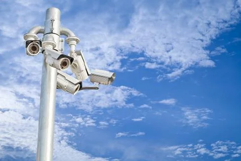 Security cameras 写真素材