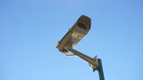 Security cameras. Sky. Video stock 103249138
