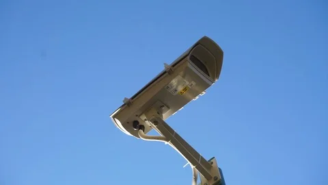 Security cameras. Sky. Stock Footage 103249149