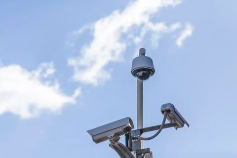 Security cams Foto stock