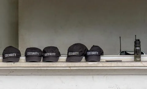 Security caps in a row Stock Photos
