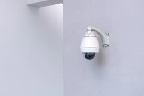 Security CCTV camera and urban video, electronic device Stock Photos