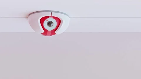 Security CCTV camera cute shape for children room. Stock Footage 269454376