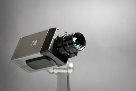 Security CCTV camera in office building Stock Photos