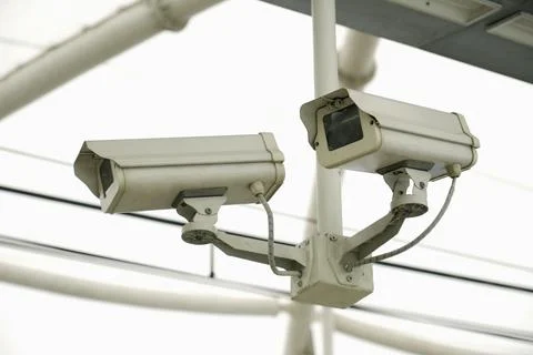 Security CCTV camera Stock Photos