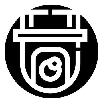 Security cctv dome camera icon monitoring surveillance system Stock Illustration