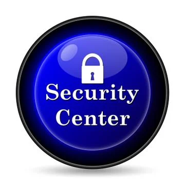 Security center icon. internet button on white background.. Stock Illustration