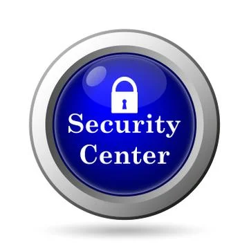 Security center icon. Internet button on white background.. Stock Illustration