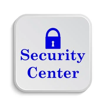 Security center icon. Internet button on white background.. Stock Illustration